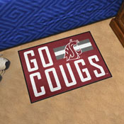 Washington State Cougars Starter Mat Accent Rug - 19in. x 30in. Slogan Starter Mat, 33458