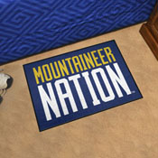 West Virginia Mountaineers Starter Mat Accent Rug - 19in. x 30in. Slogan Starter Mat, 33459