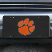 Clemson Tigers 3D Black License Plate, 33610