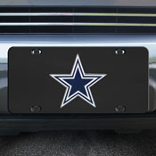 Dallas Cowboys 3D Black License Plate, 33611