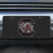 South Carolina Gamecocks 3D Black License Plate, 33617