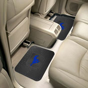 SMU Mustangs Back Seat Car Utility Mats - 2 Piece Set, Blue Mustang, 33710