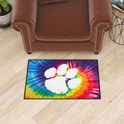 Clemson Tigers Tie Dye Starter Mat Accent Rug - 19in. x 30in., 34020