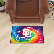 Colorado Buffaloes Tie Dye Starter Mat Accent Rug - 19in. x 30in., 34021