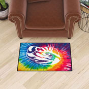 LSU Tigers Tie Dye Starter Mat Accent Rug - 19in. x 30in., 34032