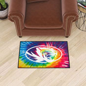 Missouri Tigers Tie Dye Starter Mat Accent Rug - 19in. x 30in., 34037