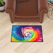 NC State Wolfpack Tie Dye Starter Mat Accent Rug - 19in. x 30in., 34040