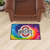 Ohio State Buckeyes Tie Dye Starter Mat Accent Rug - 19in. x 30in., 34042
