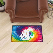 Washington State Cougars Tie Dye Starter Mat Accent Rug - 19in. x 30in., 34083