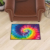Wyoming Cowboys Tie Dye Starter Mat Accent Rug - 19in. x 30in., 34086