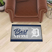 Detroit Tigers World's Best Mom Starter Mat Accent Rug - 19in. x 30in., 34096