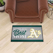 Oakland Athletics World's Best Mom Starter Mat Accent Rug - 19in. x 30in., 34106