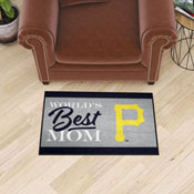 Pittsburgh Pirates World's Best Mom Starter Mat Accent Rug - 19in. x 30in., 34108
