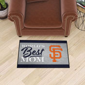 San Francisco Giants World's Best Mom Starter Mat Accent Rug - 19in. x 30in., 34110