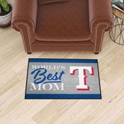 Texas Rangers World's Best Mom Starter Mat Accent Rug - 19in. x 30in., 34114