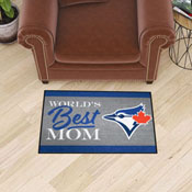 Toronto Blue Jays World's Best Mom Starter Mat Accent Rug - 19in. x 30in., 34115