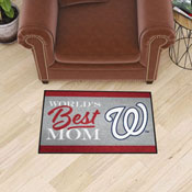 Washington Nationals World's Best Mom Starter Mat Accent Rug - 19in. x 30in., 34116