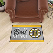 Boston Bruins World's Best Mom Starter Mat Accent Rug - 19in. x 30in., 34139
