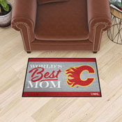Calgary Flames World's Best Mom Starter Mat Accent Rug - 19in. x 30in., 34141