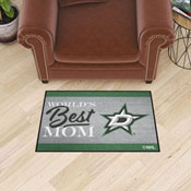 Dallas Stars World's Best Mom Starter Mat Accent Rug - 19in. x 30in., 34146