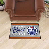 Edmonton Oilers World's Best Mom Starter Mat Accent Rug - 19in. x 30in., 34148