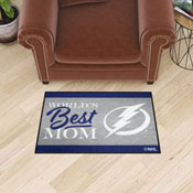 Tampa Bay Lightning World's Best Mom Starter Mat Accent Rug - 19in. x 30in., 34163