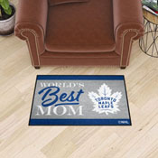Toronto Maple Leafs World's Best Mom Starter Mat Accent Rug - 19in. x 30in., 34164