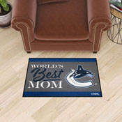 Vancouver Canucks World's Best Mom Starter Mat Accent Rug - 19in. x 30in., 34165