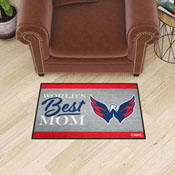 Washington Capitals World's Best Mom Starter Mat Accent Rug - 19in. x 30in., 34167