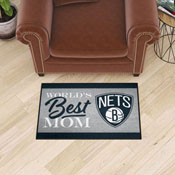 Brooklyn Nets World's Best Mom Starter Mat Accent Rug - 19in. x 30in., 34171