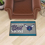Charlotte Hornets World's Best Mom Starter Mat Accent Rug - 19in. x 30in., 34172