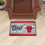 Chicago Bulls World's Best Mom Starter Mat Accent Rug - 19in. x 30in., 34173
