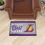 Los Angeles Lakers World's Best Mom Starter Mat Accent Rug - 19in. x 30in., 34182