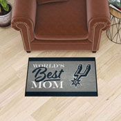 San Antonio Spurs World's Best Mom Starter Mat Accent Rug - 19in. x 30in., 34195