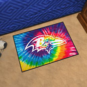 Baltimore Ravens Tie Dye Starter Mat Accent Rug - 19in. x 30in., 34245