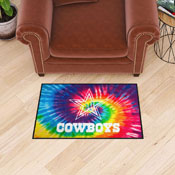 Dallas Cowboys Tie Dye Starter Mat Accent Rug - 19in. x 30in., 34251