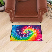 Detroit Lions Tie Dye Starter Mat Accent Rug - 19in. x 30in., 34253