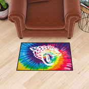 Jacksonville Jaguars Tie Dye Starter Mat Accent Rug - 19in. x 30in., 34257