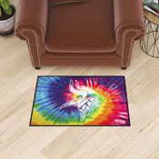 Minnesota Vikings Tie Dye Starter Mat Accent Rug - 19in. x 30in., 34263