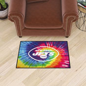 New York Jets Tie Dye Starter Mat Accent Rug - 19in. x 30in., 34267