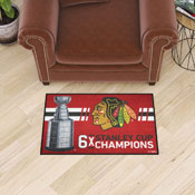 Chicago Blackhawks Dynasty Starter Mat Accent Rug - 19in. x 30in., 34287
