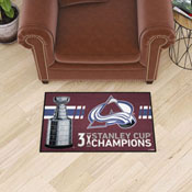 Colorado Avalanche Dynasty Starter Mat Accent Rug - 19in. x 30in., 34288