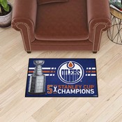 Edmonton Oilers Dynasty Starter Mat Accent Rug - 19in. x 30in., 34290