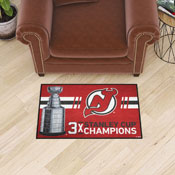 New Jersey Devils Dynasty Starter Mat Accent Rug - 19in. x 30in., 34293