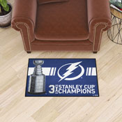 Tampa Bay Lightning Dynasty Starter Mat Accent Rug - 19in. x 30in., 34298