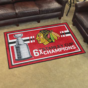 Chicago Blackhawks Dynasty 4ft. x 6ft. Plush Area Rug, 34301