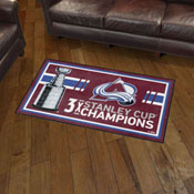 Colorado Avalanche Dynasty Plush Area Rug, AGS-34304