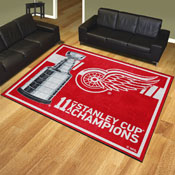 Detroit Red Wings Dynasty 8ft. x 10ft. Plush Area Rug, 34311