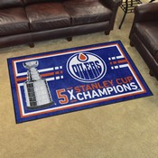 Edmonton Oilers Dynasty 4ft. x 6ft. Plush Area Rug, 34313
