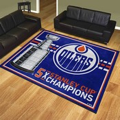 Edmonton Oilers Dynasty 8ft. x 10ft. Plush Area Rug, 34315